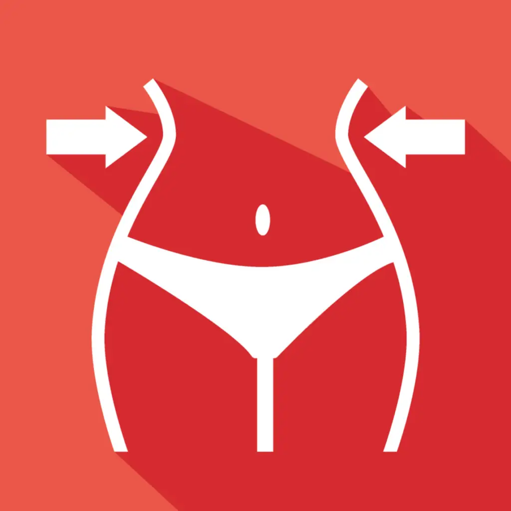 slimming belly icon